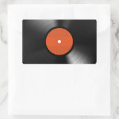 Vinyle Record Rechthoekige Sticker (Tas)