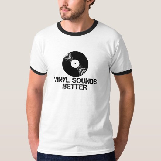 Vinylgeluiden beter t-shirt (Voorkant)