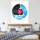 Vinylgolf Canvas Afdruk (Insitu (Slaapkamer))