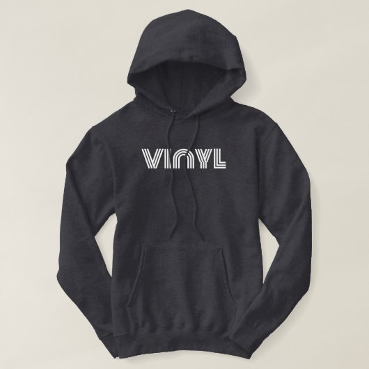 Vinylhemd-overhemden Dj's en recordverzamelaars Hoodie (Design voorkant)
