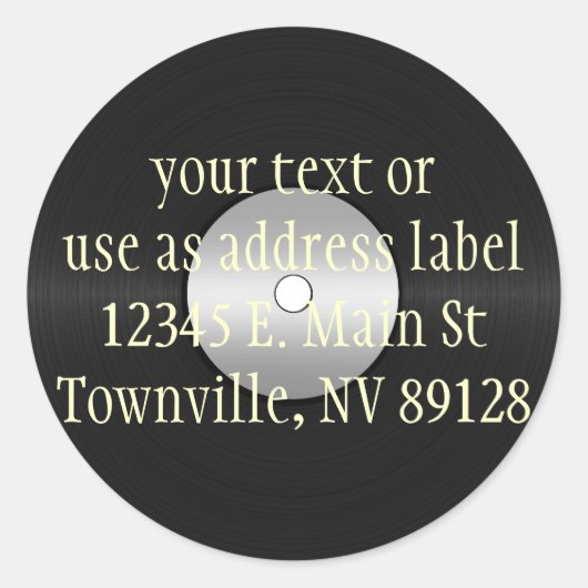 VinylKijk-LP-record Ronde Sticker (Voorkant)