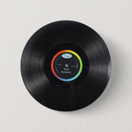 vinylknop oude school ronde button 5,7 cm