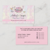 Vinylkrabben en -ontwerp - Blush roze Business C Visitekaartje (Voorkant / Achterkant)