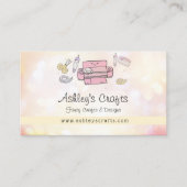 Vinylkrabben en -ontwerp - Blush roze Business C Visitekaartje (Voorkant)