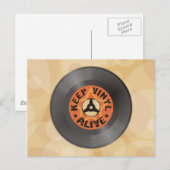 Vinyllevend Briefkaart (Voorkant / Achterkant)