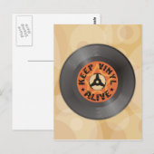 Vinyllevend Briefkaart (Voorkant / Achterkant)