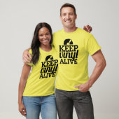 Vinyllevende T-shirt - geel (Unisex)