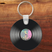  vinylmuziek Record Nightclub of danspan Sleutelhanger (Voorkant)