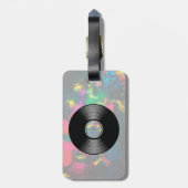 vinylmuziek Record Nightclub of dansventilator Bagagelabel (Achterkant verticaal)