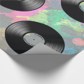 vinylmuziek Record Nightclub of dansventilator Cadeaupapier (Hoek)