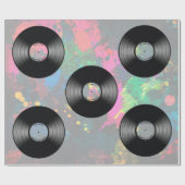 vinylmuziek Record Nightclub of dansventilator Cadeaupapier (Vlak)