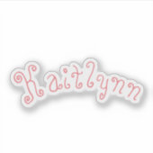  vinylnaam sticker (Voorkant)