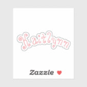  vinylnaam sticker (Vel)