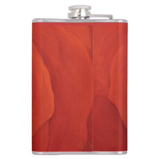 Vinylomhulling "Rood zien" Heupfles (Achterkant)