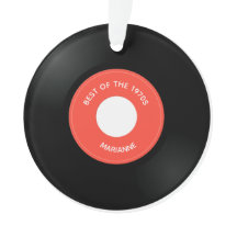 Vinylplaat enig "45"-vormig acrylhoudend Ornament