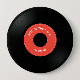 Vinylplaat enkele "45"-Button Ronde Button 4,0 Cm