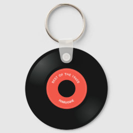 Vinylplaat enkele "45"-Sleutelhanger Sleutelhanger
