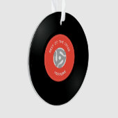 Vinylplaat Enkelvoudig 45-rpm vormig acryl Ornamen Ornament (voorkant)