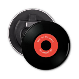 Vinylplaat Enkelvoudige "45" ontwerpflessenopening Button Flesopener