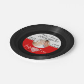 vinylplaat foto na bruiloft op internet papieren bordje (Gekanteld)