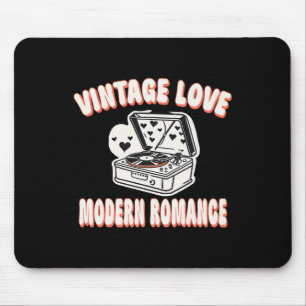 Vinylplaat Liefhebber Valentijnsdag Vintage Liefde Muismat