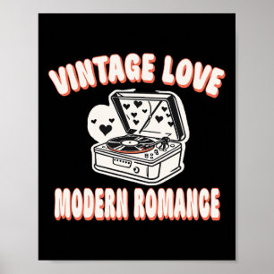 Vinylplaat Liefhebber Valentijnsdag Vintage Liefde Poster