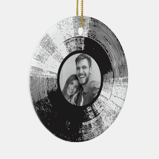 Vinylplaat met fotokeramisch siermiddel keramisch ornament (Rechts)