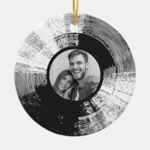 Vinylplaat met fotokeramisch siermiddel keramisch ornament
