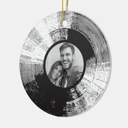 Vinylplaat met fotokeramisch siermiddel keramisch ornament (Links)