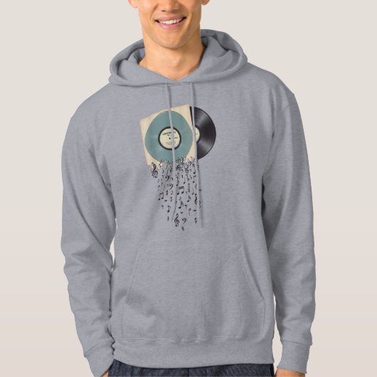 Vinylplaat Muzieknoden Hoodie (Voorkant)