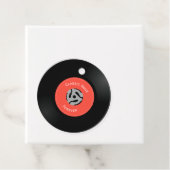 Vinylplaat-ontwerpventilatortag Bedankjes Labels (In situ)