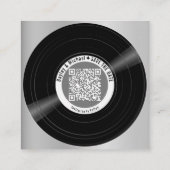 Vinylplaat QR-code 10 bijgevoegde kaarten (Achterkant)