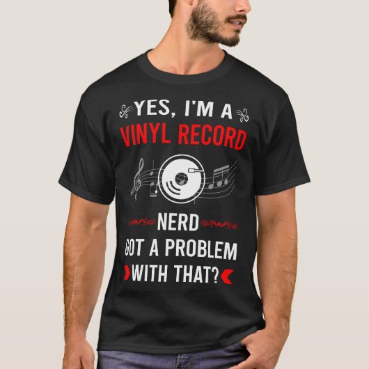 Vinylplaat Records met probleem T-shirt (Voorkant)