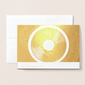 Vinylplaat Retro 70er Zwart en Wit Minimalistisch Folie Kaarten (Met envelop)