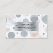 Vinylplaat | Retro geometrisch | Metaal Visitekaartje (Achterkant)