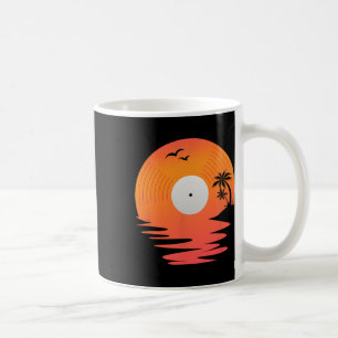 Vinylplaat Retro Schijf Zee Strand Draaitafels Ont Koffiemok