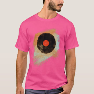 Vinylplaat Retro Vinylplaten Moderne Grunge Des T-shirt