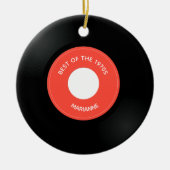 Vinylplaat Single "45" Design Ceramic Ornament (Voorkant)