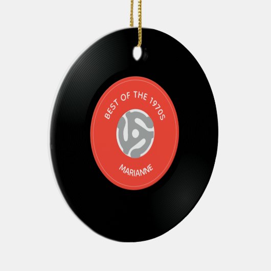 Vinylplaat Single 45-rpm design keramisch Ornament (Rechts)