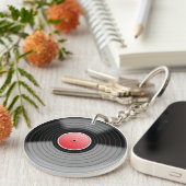 Vinylplaat Sleutelhanger (Voorkant Rechts)