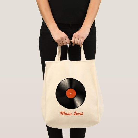Vinylplaat Tote Bag (Voorkant (product))