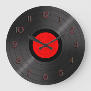 Vinylplaat wandklok