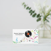 vinylplaten | Muzieknoten Visitekaartje (Staand voorkant)