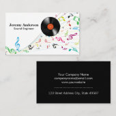 vinylplaten | Muzieknoten Visitekaartje (Voorkant / Achterkant)