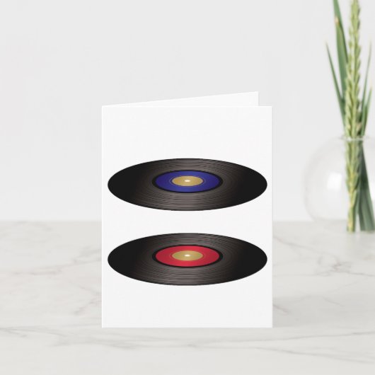 Vinylplaten Notitiekaarten (Voorkant)