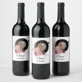 vinylplatenspeler dank je stickers cadeau labels (Flessen)
