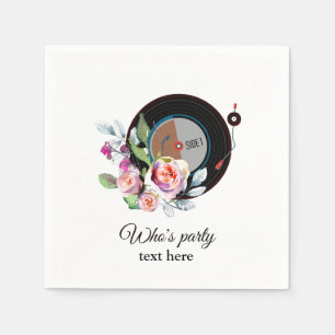 vinylplatenspeler servetten