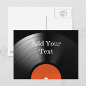 Vinylrecord Briefkaart (Voorkant / Achterkant)