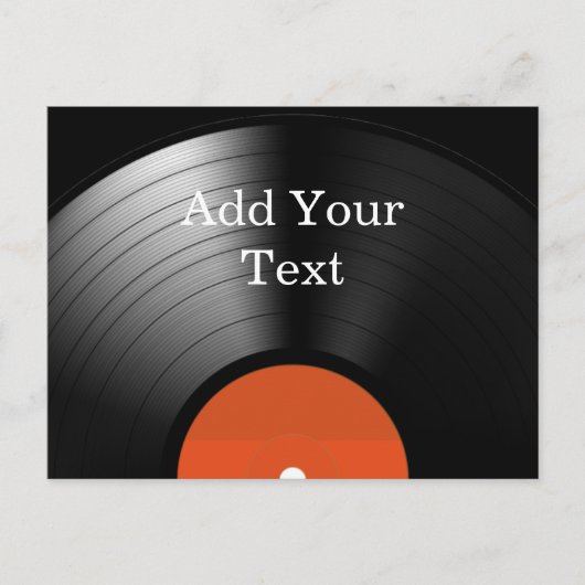 Vinylrecord Briefkaart (Voorkant)