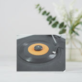 Vinylrecord Briefkaart (Staand voorkant)
